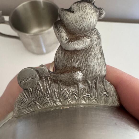 Danforth Pewter Disney Classic Winnie the Pooh Baby Cup and Bowl - Picture 8 of 11